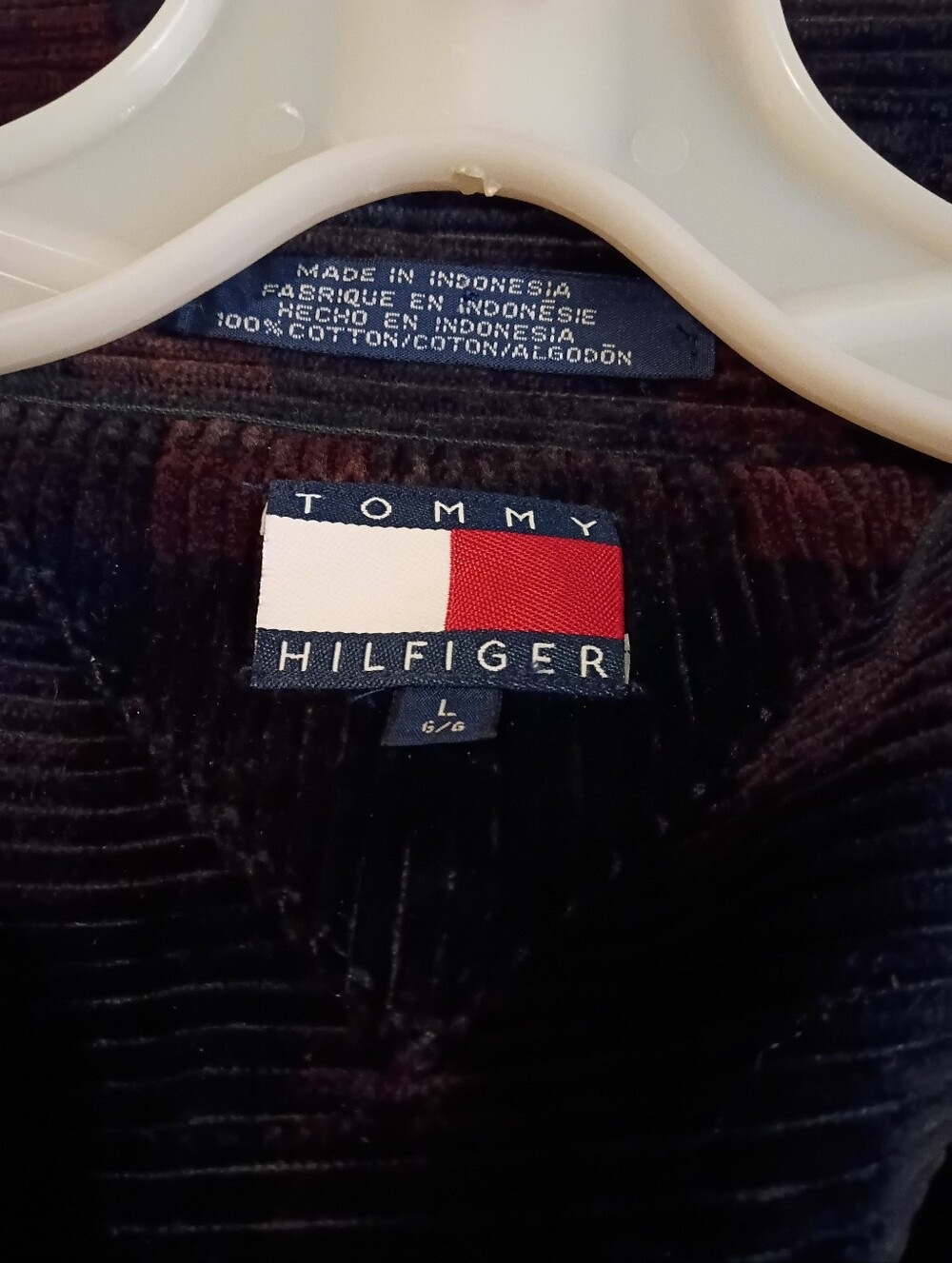 Tommy Hilfiger VTG Corduroy  Shirt Jacket Men's  L